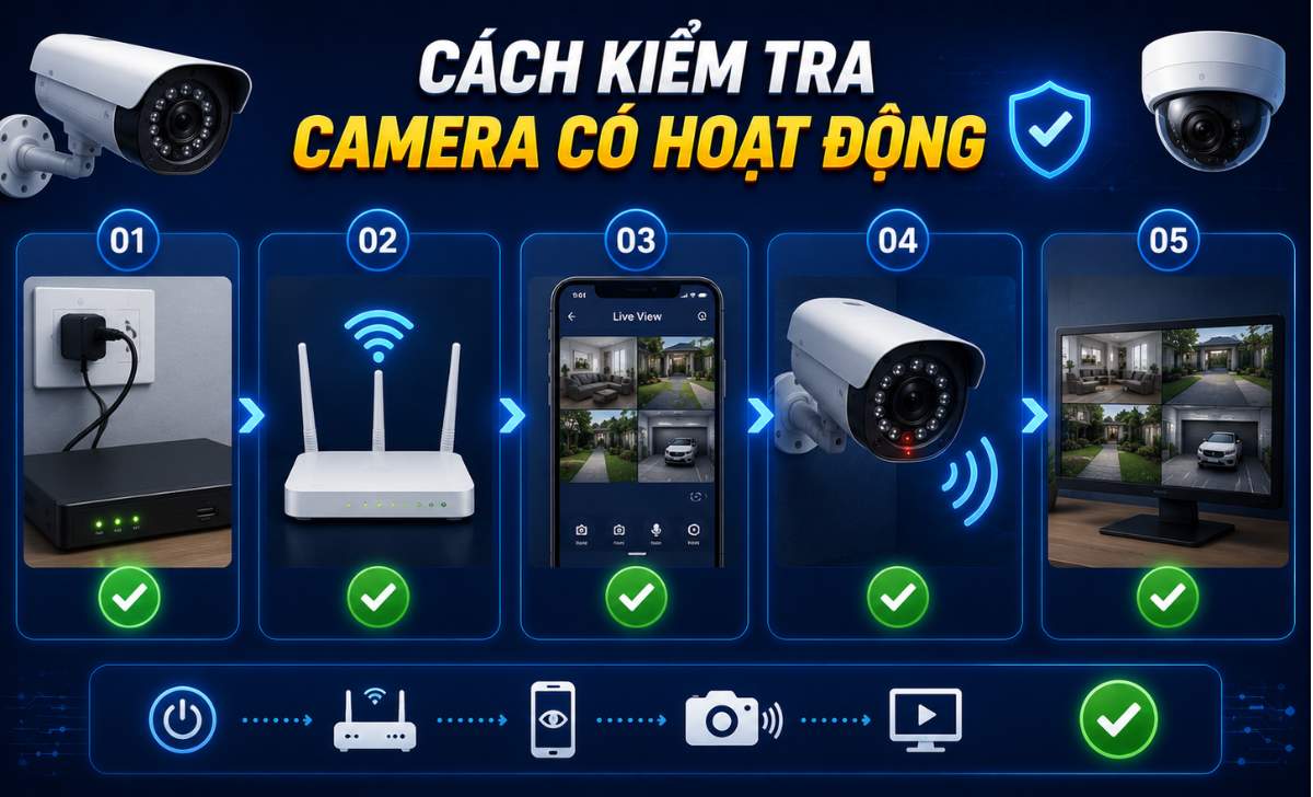 Cách Kiểm Tra Camera Có Hoạt Động Không?