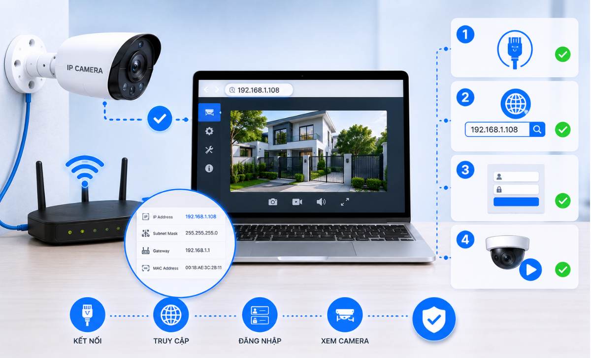 Cách Kiểm Tra IP Camera