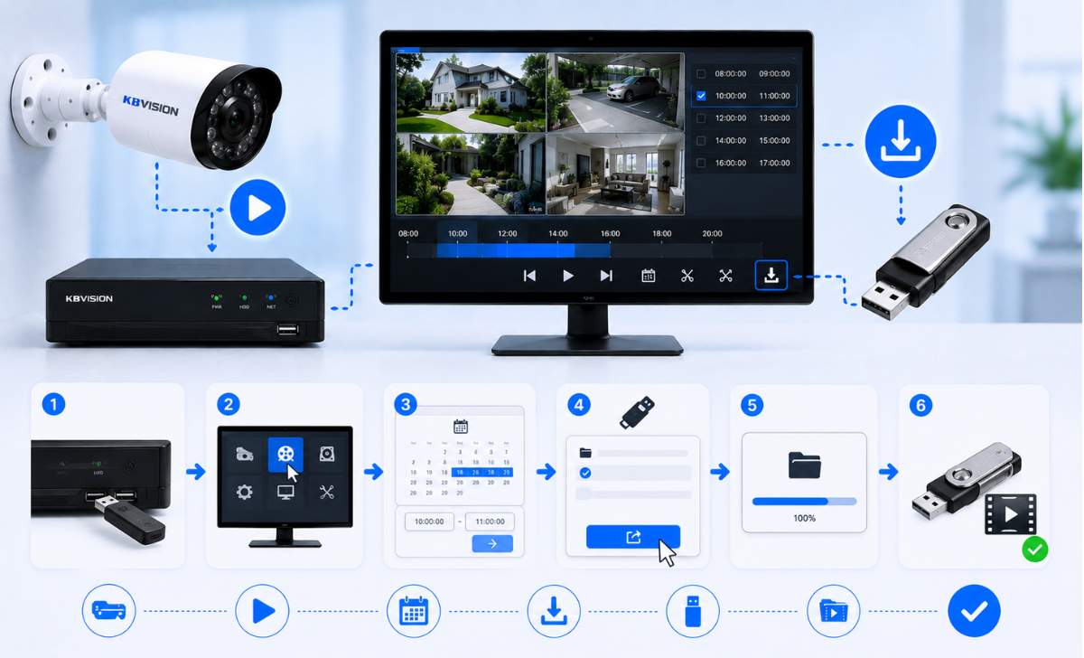Cách Lưu Video Camera Ra USB