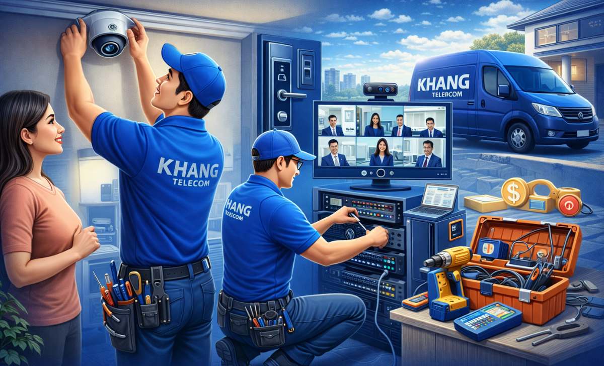 Giao nhận hàng Khang Telecom kèm dịch vụ lắp đặt