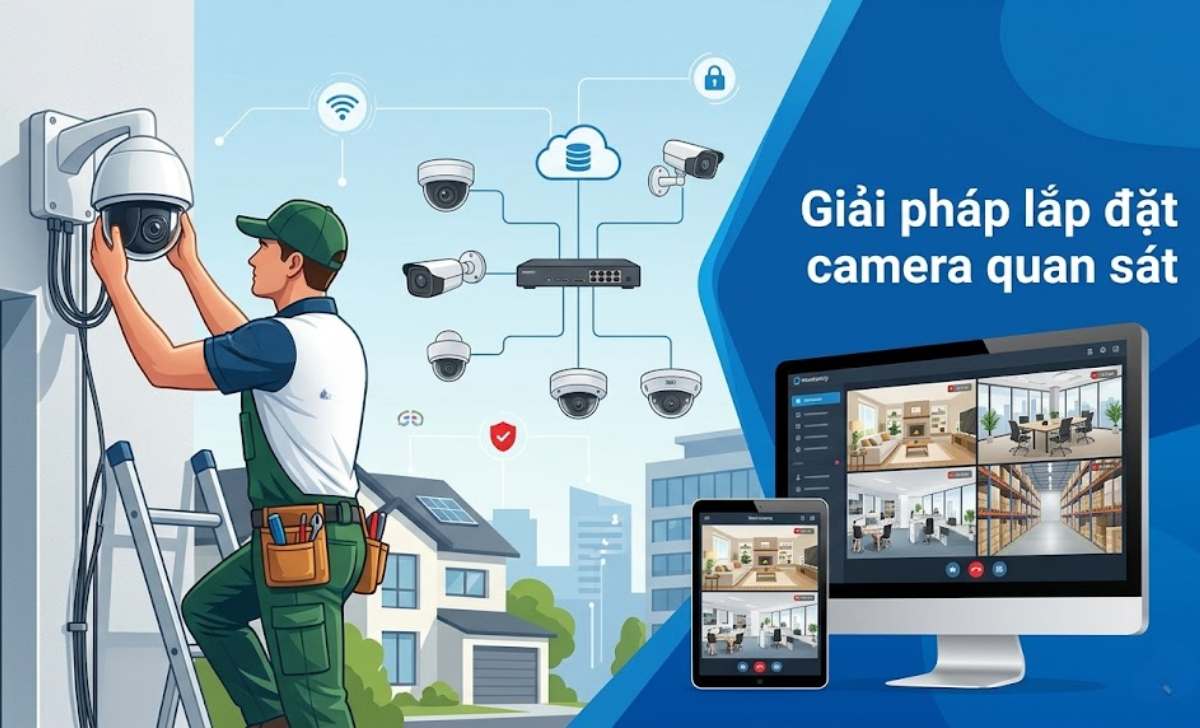 Giải pháp lắp đặt camera quan sát hiệu quả