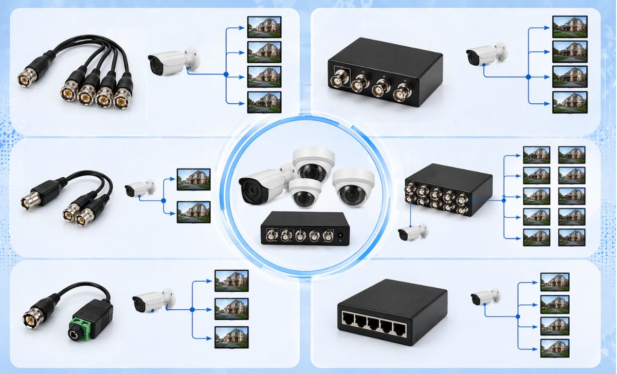Phân loại bộ chia hình camera phổ biến
