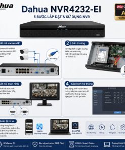 Dahua NVR4232-EI lắp đặt có dễ không?
