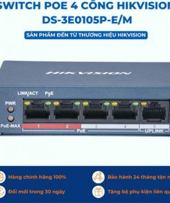 Cách lắp đặt và cấu hình Hikvision DS-3E0105P-E như thế nào?