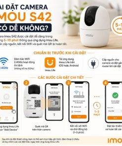 Cài đặt camera IMOU S42 có dễ không?
