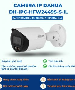 Chất lượng hình ảnh 4MP Full-Color IPC-HFW2449S-S-IL có tốt không?
