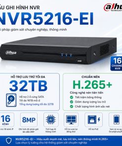 Khả năng lưu trữ và quản lý dữ liệu của NVR5216-EI có tốt không?