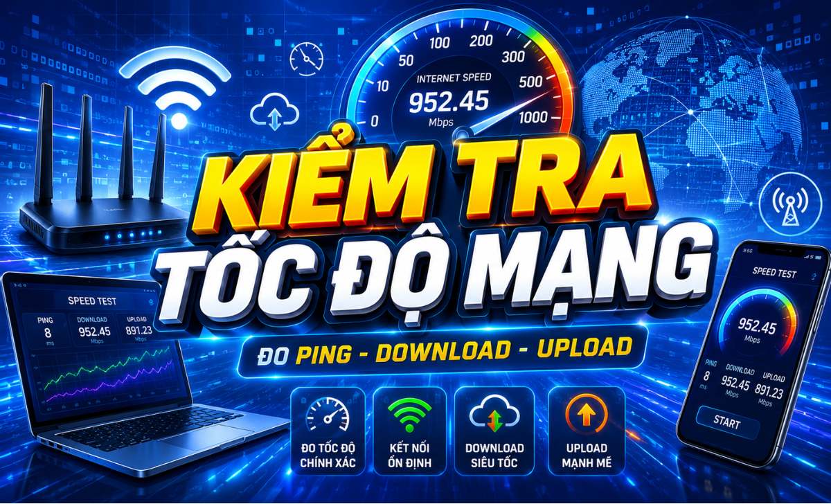Kiểm Tra Tốc Độ Mạng: Cách Test WiFi, Đọc Thông Số Và Khắc Phục