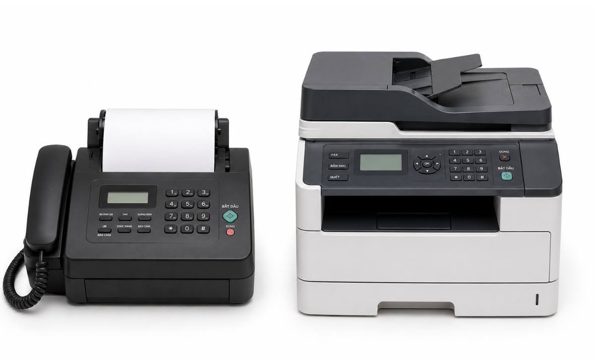So sánh máy fax giấy nhiệt với máy fax laser đa năng
