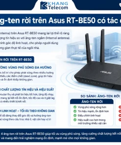 Router Wifi 7 Asus RT-BE50: BE3600, 2.5G WAN, AiMesh, 4 Anten Rời