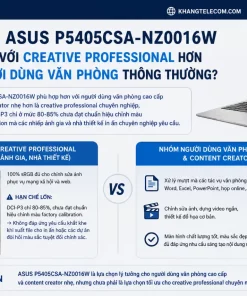ASUS P5405CSA-NZ0016W: Core Ultra 5, RAM 16GB, Màn WQXGA 144Hz