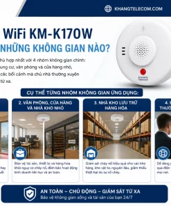 Báo Cháy WiFi KM-K170W Phù Hợp Với Những Không Gian Nào?