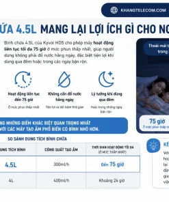 Bình Chứa 4.5L Mang Lại Lợi Ích Gì Cho Người Dùng?