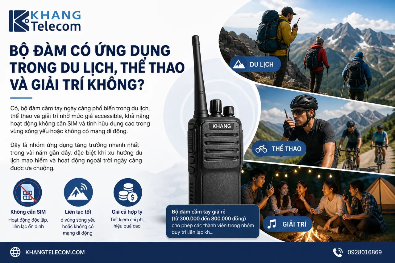 Bộ Đàm Có Ứng Dụng Trong Du Lịch, Thể Thao Và Giải Trí Không?