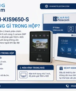 Bộ Kit Chuông Hình IP Hikvision SH-KIS9650-S: Giá, PoE, 32GB
