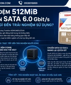 Ổ Cứng Chuyên Dụng Toshiba HDWG480UZSVA: 8TB, SATA, CMR, 7200RPM