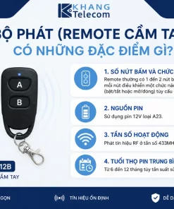 Remote Không Dây Picotech PCA-12B: 433MHz, 100m, DC12V
