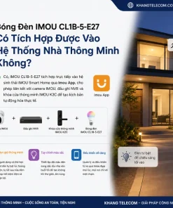 Bóng Đèn LED IMOU CL1B-5-E27: 9W, E27, WiFi, 806lm, 2700-6500K