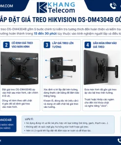 Giá Treo Màn Hình HIKVISION DS-DM4304B: VESA 200x200, SPCC, Lắp Dễ