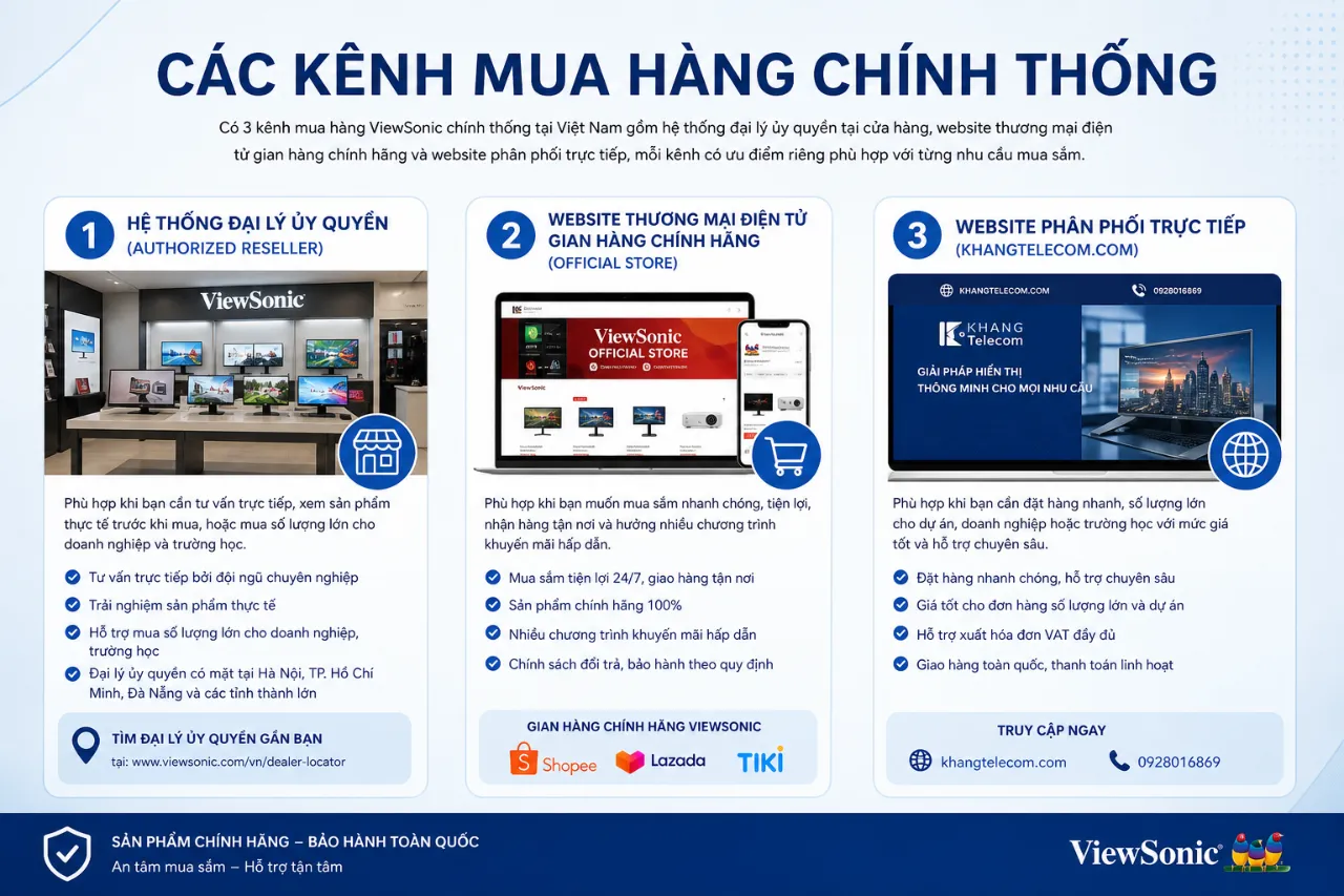 Các Kênh Mua Hàng Chính Thống