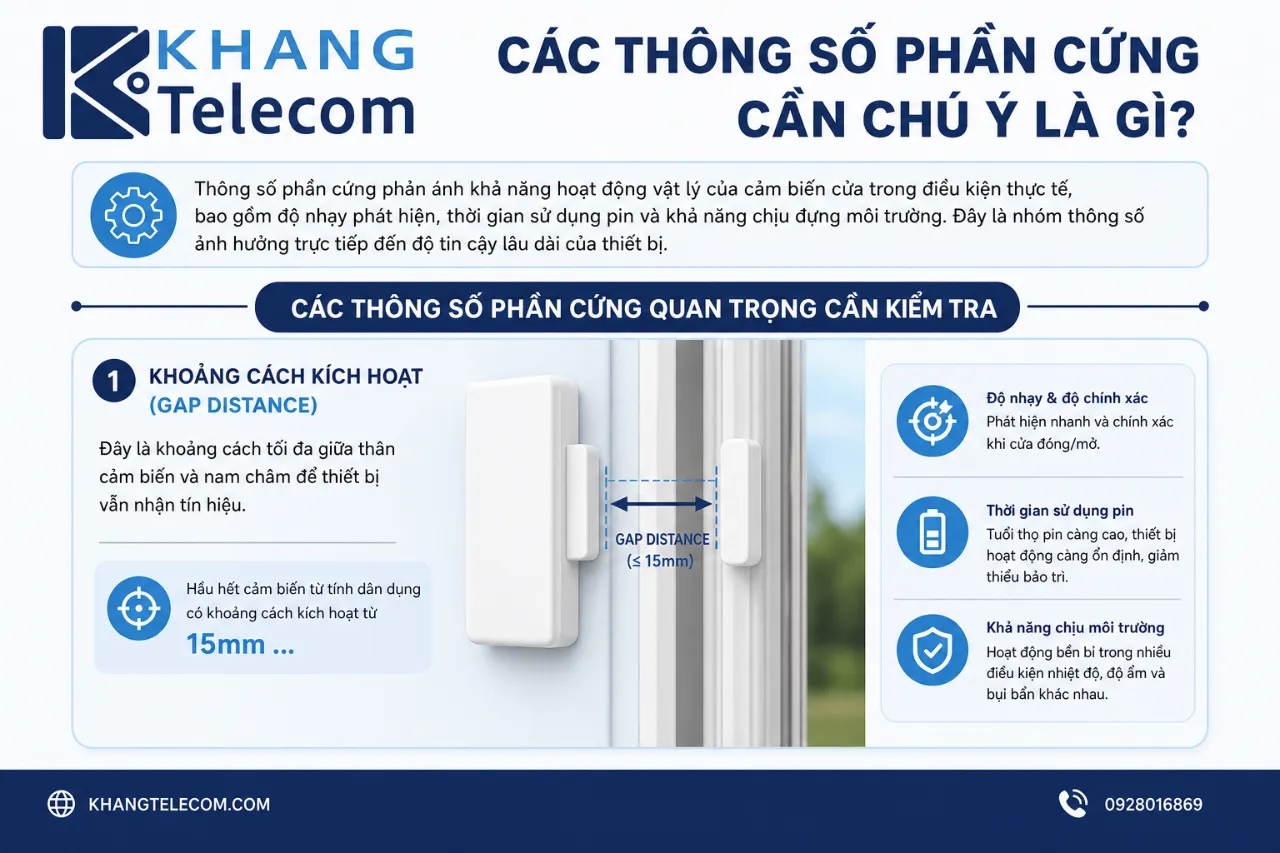Các thông số phần cứng cần chú ý là gì?