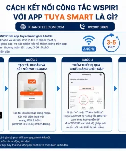 Công Tắc Cảm Biến Tuya WSPIR1: PIR, Wifi, Gắn Tường