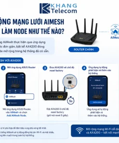 Bộ Phát Wifi 6 Asus TUF Gaming AX4200: 4200Mbps, 2.5G, AiMesh, VPN