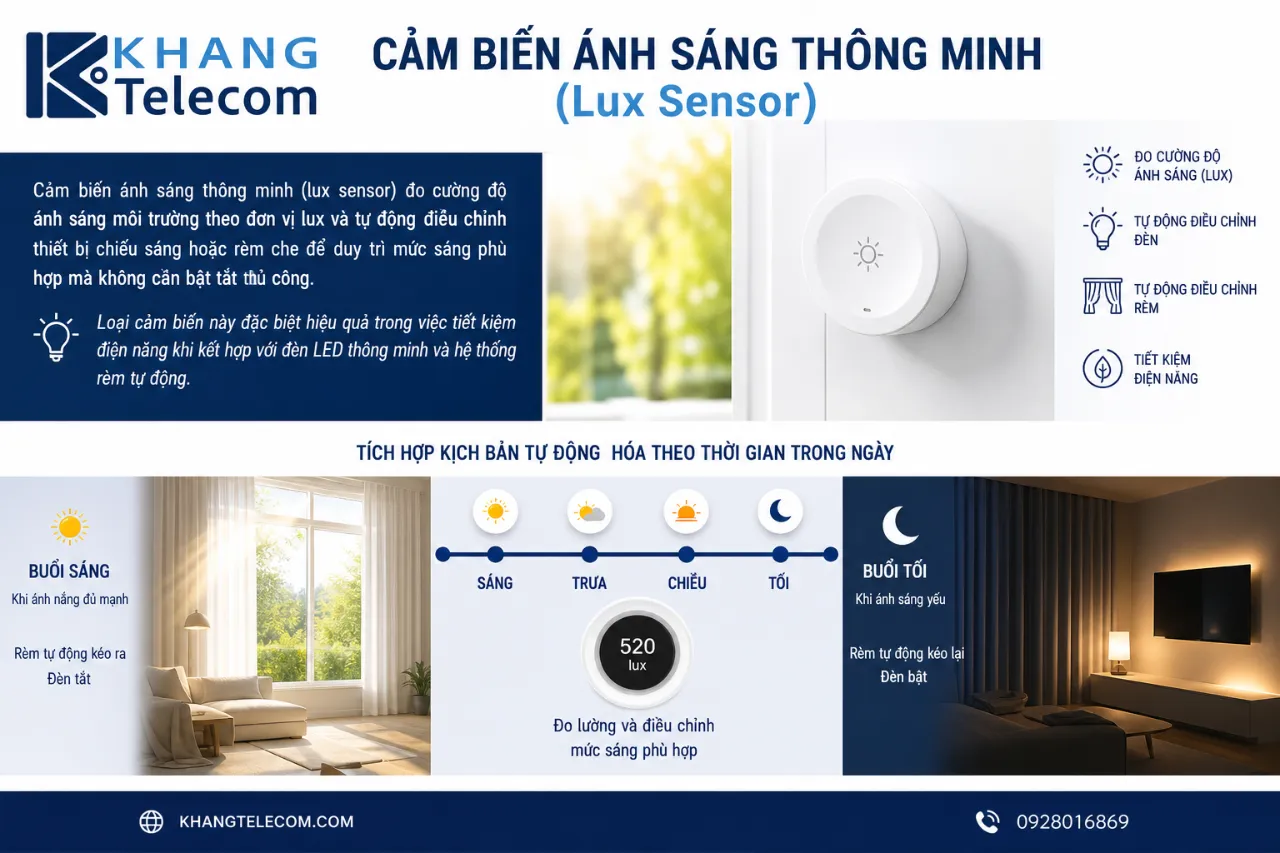 Cảm Biến Ánh Sáng Thông Minh (Lux Sensor)