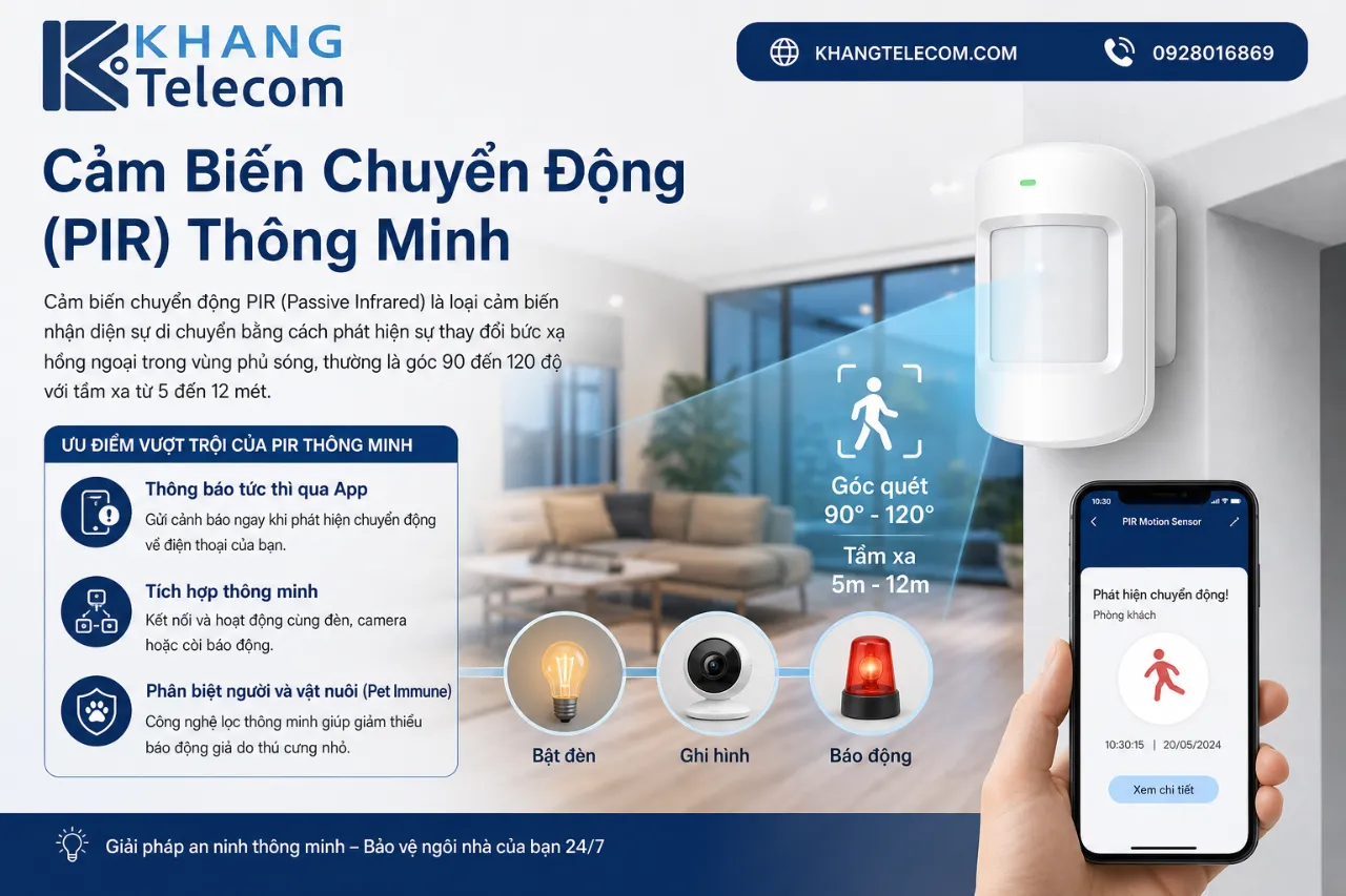 Cảm Biến Chuyển Động (PIR) Thông Minh
