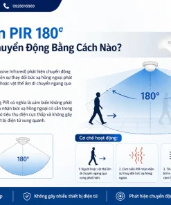 Công Tắc THEBEN TheLuxa S180 WH: PIR 180°, 12m, IP55