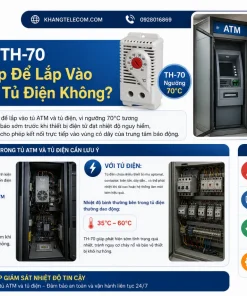 Cảm Biến Nhiệt Độ Có Dây TH-70: 70°C, NC, 250VAC