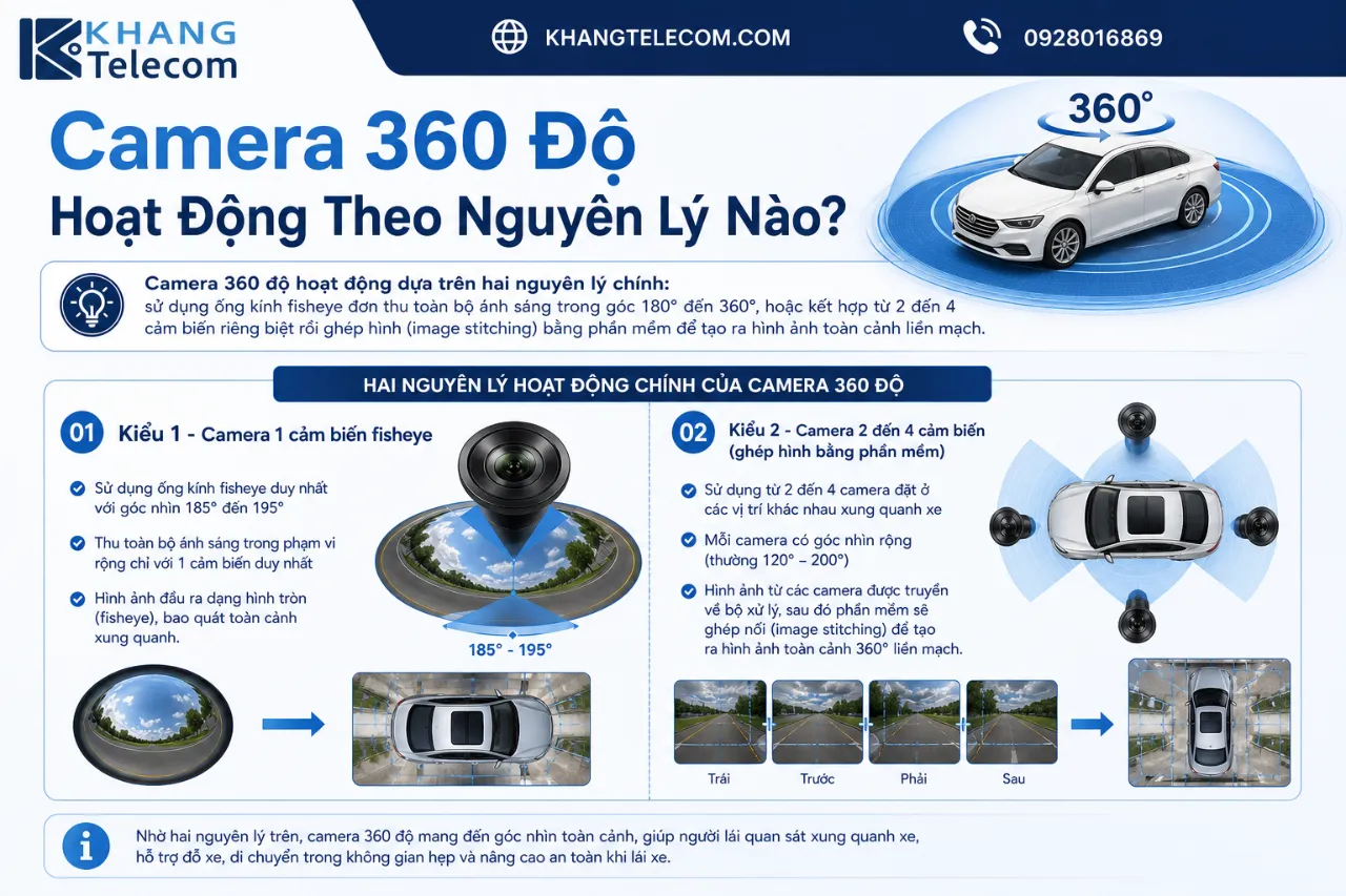 Camera 360 Độ Hoạt Động Theo Nguyên Lý Nào?