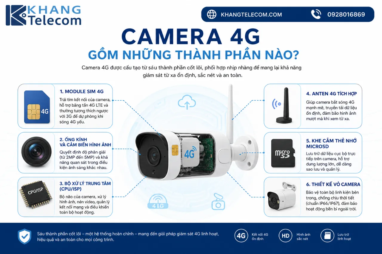 Camera 4G Gồm Những Thành Phần Nào?