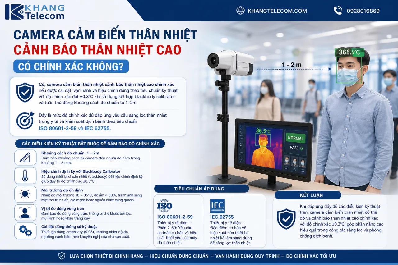 Camera Cảm Biến Thân Nhiệt Cảnh Báo Thân Nhiệt Cao Có Chính Xác Không?