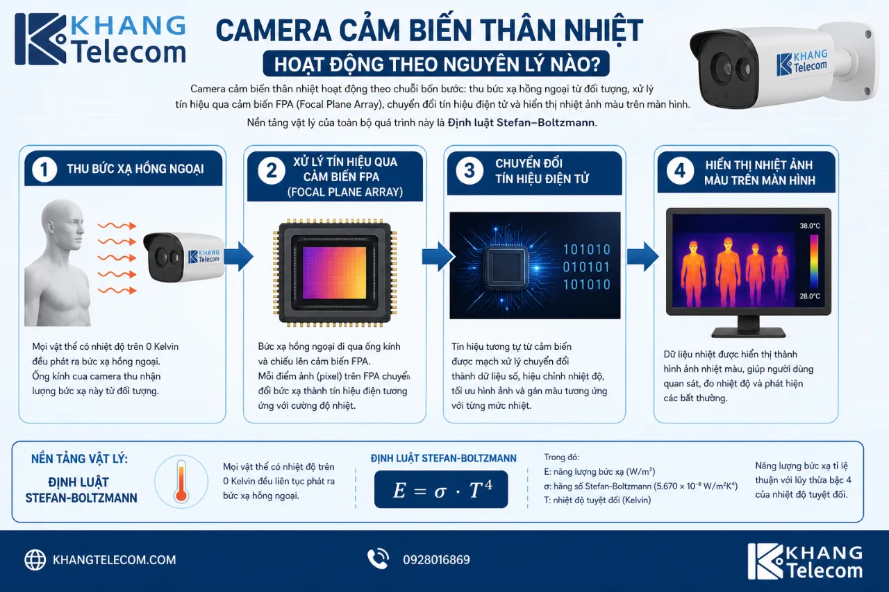 Camera Cảm Biến Thân Nhiệt Hoạt Động Theo Nguyên Lý Nào?