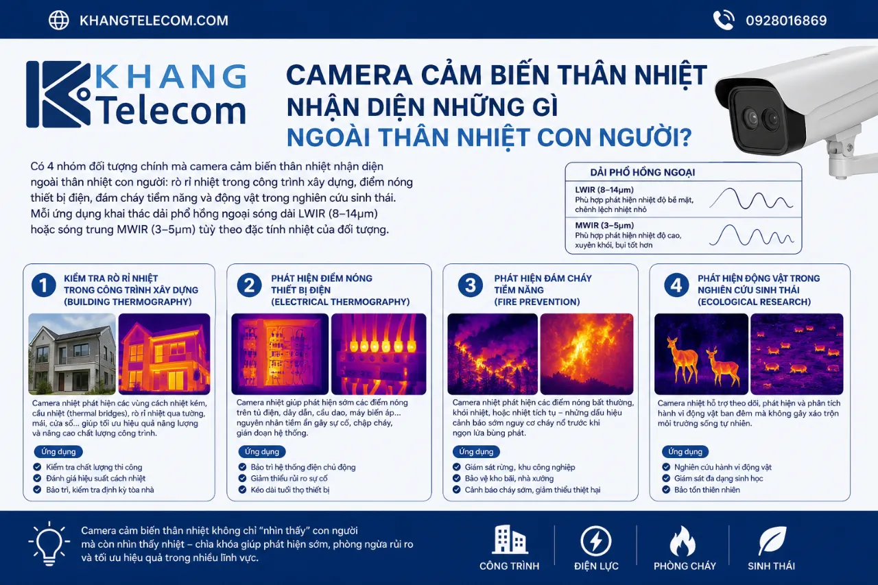 Camera Cảm Biến Thân Nhiệt Nhận Diện Những Gì Ngoài Thân Nhiệt Con Người?