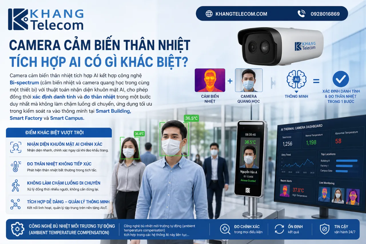 Camera Cảm Biến Thân Nhiệt Tích Hợp AI Có Gì Khác Biệt?