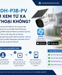 Camera Wifi Dahua DH-P3B-PV: 3MP, Quay 360°, Wi-Fi 6