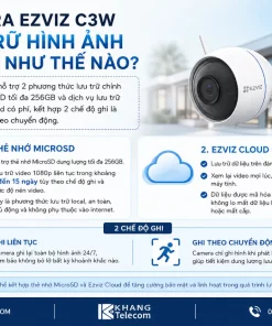 Camera Wifi Ezviz CS-CV310 C3W: Ngoài Trời, Độ Phân Giải, Còi Đèn