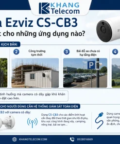 Camera Ezviz Dùng Pin CS-CB3-R100-2D2WFL: 2MP, H.265, Pin 5200mAh