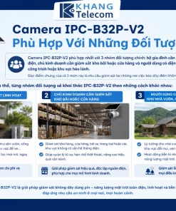 Camera Wifi Dùng Pin IPC-B32P-V2: 3MP, PIR, Đàm Thoại