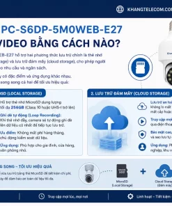 Camera Bóng Đèn IPC-S6DP-5M0WEB-E27: 3K, E27, Nhìn Đêm 25m