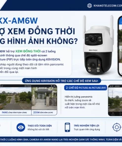 Camera trong nhà KBVISION KX-AM6W: 2 Ống Kính, Auto Tracking, WiFi 6