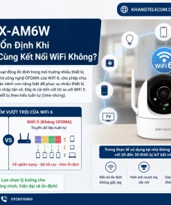 Camera trong nhà KBVISION KX-AM6W: 2 Ống Kính, Auto Tracking, WiFi 6