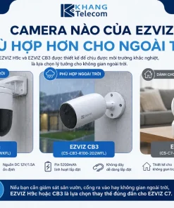 Camera 2 Ống Kính EZVIZ C7: 2K+ Kép, WiFi 6, H.265, Theo Dõi AI