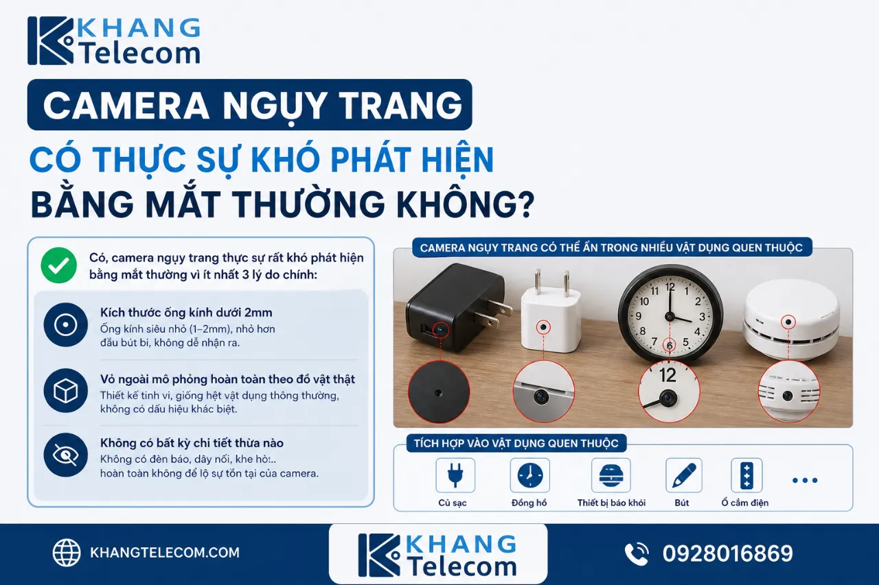 Camera Ngụy Trang Có Thực Sự Khó Phát Hiện Bằng Mắt Thường Không?