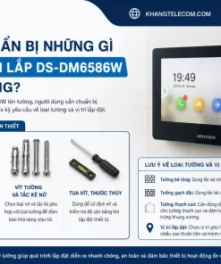 Giá Treo Màn Hình Hikvision DS-DM6586W: SPCC, 950x648mm, Lắp Tường