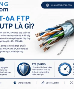 Cáp Mạng CommScope CAT-6A FTP: 500MHz, lõi 23AWG, vỏ LSZH
