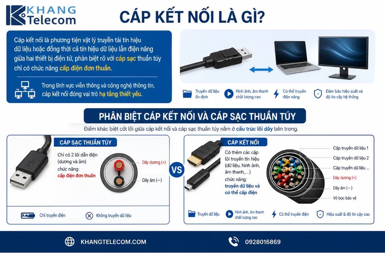 Cáp kết nối là gì?