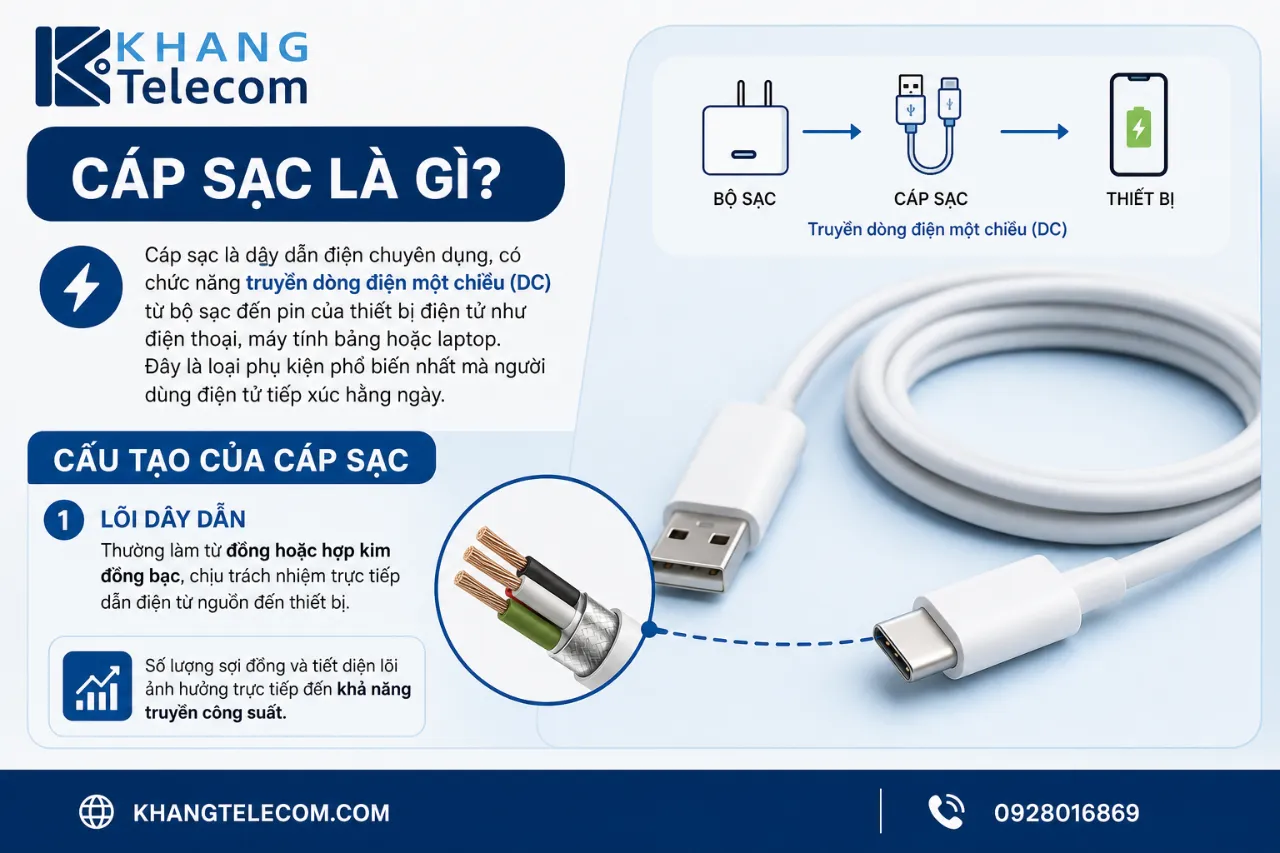 Cáp sạc là gì?